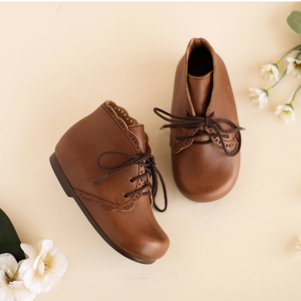 Adelisa and co espresso primavera leather boots